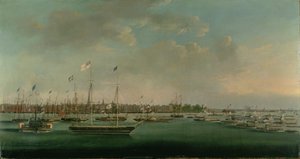 Erie Kanaal Viering, New York, 1825 door Anthony Imbert